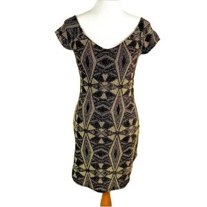 PAPAYA spandex night out sparkly mini dress Sz L